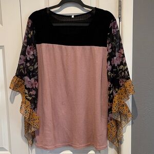 Floral Patchwork Women's Top
